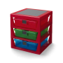 LEGO Iconic 3-Lades Opbergrek ROOD