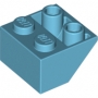 LEGO Dakpan 45 2x2 Inverted AZUURBLAUW (100 stuks) LEGO Dakpan 45 2x2 Inverted AZUURBLAUW (100 stuks)