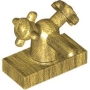LEGO Kraan 1x2 met Dubbele Knop GOUDKLEURIG (10 stuks)