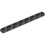 LEGO Liftarm 1x15 Loodrechte Gaten ZWART LEGO Liftarm 1x15 Loodrechte Gaten ZWART