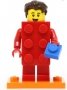 LEGO Man in LEGO Stenenpak ROOD (COL18-2)