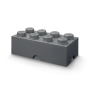 LEGO Storage Brick 8 SAND DARK GRAY