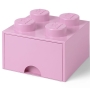 LEGO Brick Drawer 4 BRIGHT PINK