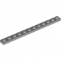 LEGO Plaat 1x12 LICHTGRIJS (100 stuks)