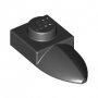 LEGO Plaat 1x1 met Tand ZWART (100 stuks)