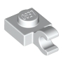 LEGO Plate 1x1 with Open O Clip Horiz.Grip WHITE (100 pcs)