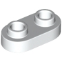 LEGO Plaat 1x2 Afgerond WIT (100 stuks) LEGO Plaat 1x2 Afgerond WIT (100 stuks)