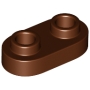 LEGO Plaat 1x2 Afgerond BRUIN (100 stuks) LEGO Plaat 1x2 Afgerond BRUIN (100 stuks)