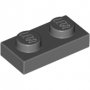 LEGO Plaat 1x2 DONKERGRIJS (100 stuks) LEGO Plaat 1x2 DONKERGRIJS (100 stuks)