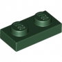LEGO Plaat 1x2 DONKERGROEN (100 stuks) LEGO Plaat 1x2 DONKERGROEN (100 stuks)