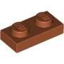 LEGO Plaat 1x2 DONKERORANJE (100 stuks) LEGO Plaat 1x2 DONKERORANJE (100 stuks)