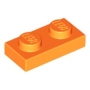 LEGO Plaat 1x2 ORANJE (100 stuks) LEGO Plaat 1x2 ORANJE (100 stuks)