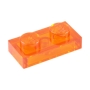 LEGO Plaat 1x2 TRANSPARANT ORANJE (100 stuks) LEGO Plaat 1x2 TRANSPARANT ORANJE (100 stuks)
