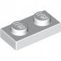 LEGO Plaat 1x2 WIT (100 stuks) LEGO Plaat 1x2 WIT (100 stuks)