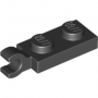 LEGO Plaat 1x2 met Clip Horizontaal ZWART (100 stuks) LEGO Plaat 1x2 met Clip Horizontaal ZWART (100 stuks)