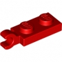 LEGO Plaat 1x2 met Clip Horizontaal ROOD (100 stuks) LEGO Plaat 1x2 met Clip Horizontaal ROOD (100 stuks)