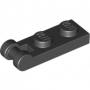 LEGO Plaat 1x2 met Hendel op Eind ZWART (100 stuks) LEGO Plaat 1x2 met Hendel op Eind ZWART (100 stuks)