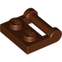 LEGO Plaat 1x2 met Hendel BRUIN (100 stuks) LEGO Plaat 1x2 met Hendel BRUIN (100 stuks)