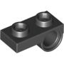 LEGO Plaat 1x2 met Pin Gat ZWART (100 stuks) LEGO Plaat 1x2 met Pin Gat ZWART (100 stuks)