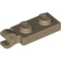 LEGO Plaat 1x2 met Clip Horizontaal DONKERBEIGE (100 stuks) LEGO Plaat 1x2 met Clip Horizontaal DONKERBEIGE (100 stuks)