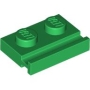 LEGO Plaat 1x2 met Deurrail GROEN (100 stuks) LEGO Plaat 1x2 met Deurrail GROEN (100 stuks)