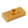 LEGO Plaat 1x2 met Nop GOUDKLEURIG (100 stuks) LEGO Plaat 1x2 met Nop GOUDKLEURIG (100 stuks)