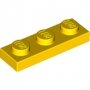 LEGO Plaat 1x3 GEEL (100 stuks)