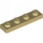 LEGO Plaat 1x4 BEIGE (100 stuks) LEGO Plaat 1x4 BEIGE (100 stuks)