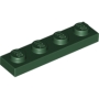 LEGO Plaat 1x4 DONKERGROEN (100 stuks) LEGO Plaat 1x4 DONKERGROEN (100 stuks)