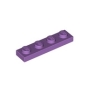 LEGO Plaat 1x4 LAVENDEL (100 stuks) LEGO Plaat 1x4 LAVENDEL (100 stuks)