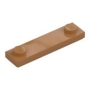 LEGO Plaat 1x4 met 2 Noppen NOUGAT (100 stuks) LEGO Plaat 1x4 met 2 Noppen NOUGAT (100 stuks)