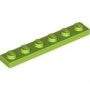 LEGO Plaat 1x6 LIMEGROEN (100 stuks) LEGO Plaat 1x6 LIMEGROEN (100 stuks)