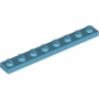 LEGO Plaat 1x8 AZUURBLAUW (100 stuks) LEGO Plaat 1x8 AZUURBLAUW (100 stuks)