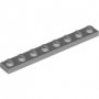 LEGO Plaat 1x8 LICHTGRIJS (100 stuks)