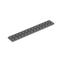LEGO Plaat 2x14 DONKERGRIJS (100 stuks)