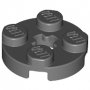 LEGO Plaat 2x2 Rond DONKERGRIJS (100 stuks)