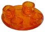 LEGO Plaat 2x2 Rond met Ronde Onderzijde TRANSPARANT ORANJE (100 LEGO Plaat 2x2 Rond met Ronde Onderzijde TRANSPARANT ORANJE (100