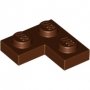 LEGO Plaat 2x2 Hoek BRUIN (100 stuks)