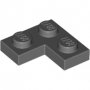 LEGO Plaat 2x2 Hoek DONKERGRIJS (100 stuks)