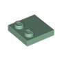 LEGO Plaat 2x2 met 2 Noppen ZANDGROEN (100 stuks)