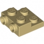 LEGO Plaat 2x2 met Zij-noppen BEIGE (100 stuks) LEGO Plaat 2x2 met Zij-noppen BEIGE (100 stuks)