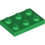 LEGO Plaat 2x3 GROEN (100 stuks) LEGO Plaat 2x3 GROEN (100 stuks)