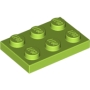 LEGO Plaat 2x3 LIMEGROEN (100 stuks) LEGO Plaat 2x3 LIMEGROEN (100 stuks)