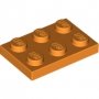 LEGO Plaat 2x3 ORANJE (100 stuks) LEGO Plaat 2x3 ORANJE (100 stuks)