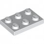 LEGO Plaat 2x3 WIT (100 stuks) LEGO Plaat 2x3 WIT (100 stuks)