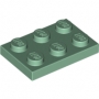 LEGO Plaat 2x3 ZANDGROEN (100 stuks) LEGO Plaat 2x3 ZANDGROEN (100 stuks)