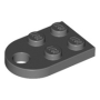 LEGO Plaat 2x3 met Gat DONKERGRIJS (100 stuks) LEGO Plaat 2x3 met Gat DONKERGRIJS (100 stuks)