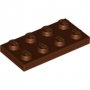 LEGO Plaat 2x4 BRUIN (100 stuks) LEGO Plaat 2x4 BRUIN (100 stuks)