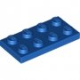 LEGO Plaat 2x4 BLAUW (100 stuks)