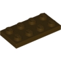 LEGO Plaat 2x4 DONKERBRUIN (100 stuks) LEGO Plaat 2x4 DONKERBRUIN (100 stuks)